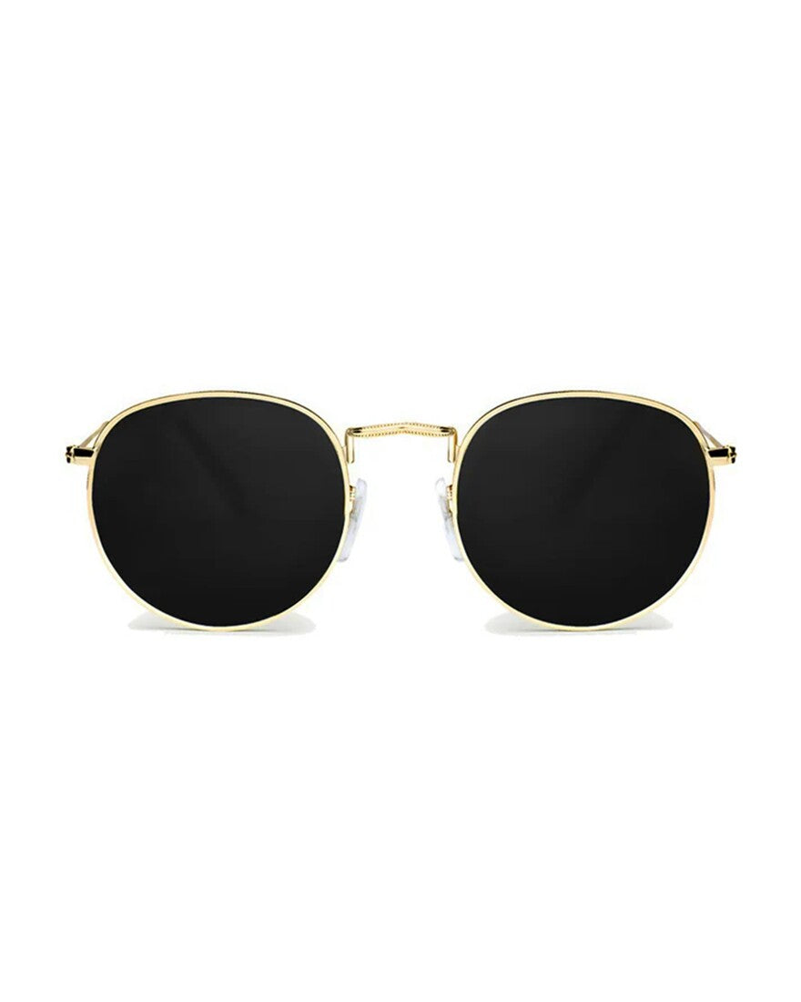 M2EYEWEAR - BLACK AND GOLD ROUND