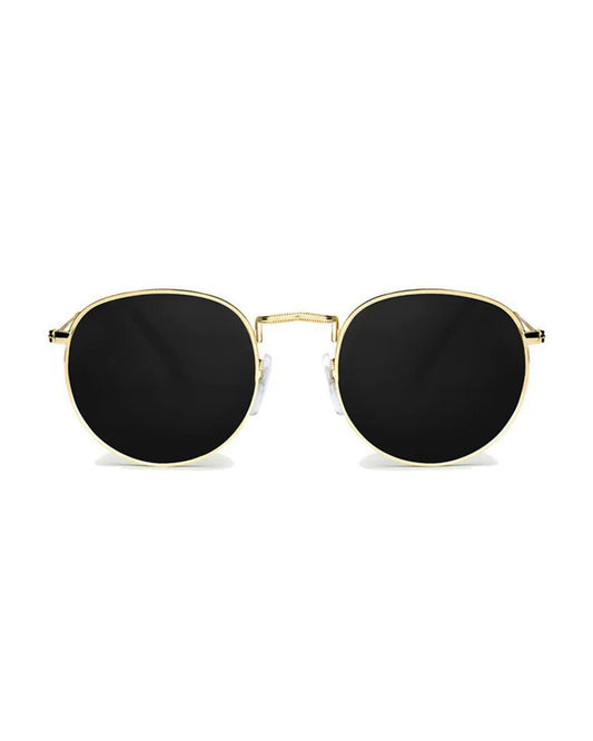 M2EYEWEAR - BLACK AND GOLD ROUND