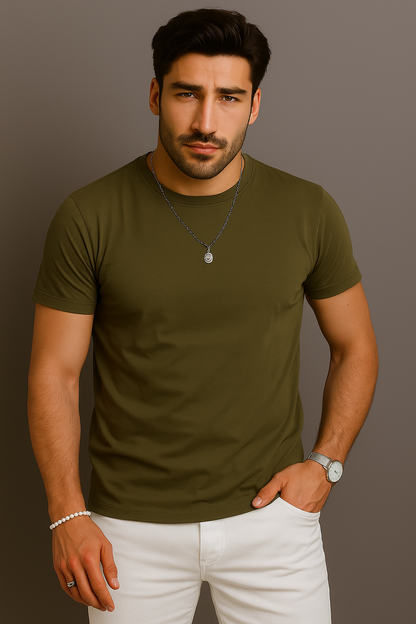 BYRON Μπλούζα T-Shirt M2Style Χακί