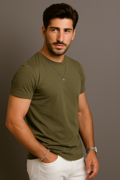 BYRON Μπλούζα T-Shirt M2Style Χακί