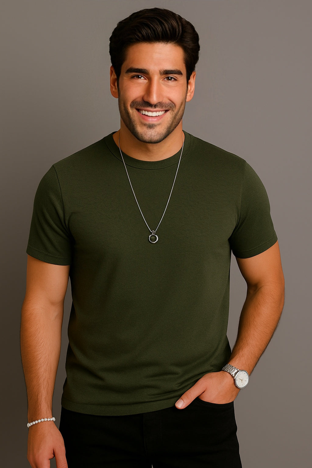 ALDER Μπλούζα T-Shirt M2Style Χακί