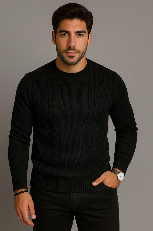 RAVEN Μπλούζα Πλεκτή M2Style Μαύρη