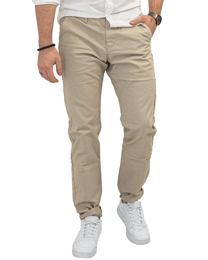 GARY Παντελόνι Υφασμάτινο M2Style Μπεζ