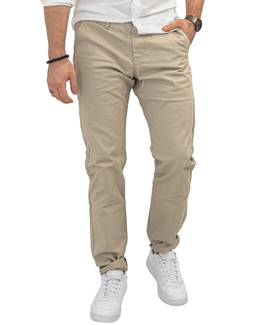 GARY Παντελόνι Υφασμάτινο M2Style Μπεζ